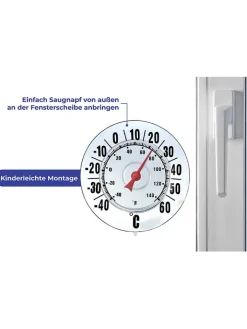 Wenko Klima & Haushalt<Außenthermometer - Ø 18 cm