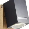 Brilliant Außenbeleuchtung|Außenleuchten<Außenwandstrahler "Galeni" in Hellbraun/ Anthrazit - (H)45,5 cm