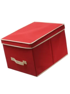 MARELIDA Weihnachtsschmuck<Aufbewahrungsbox für 24 Christbaumkugeln in rot