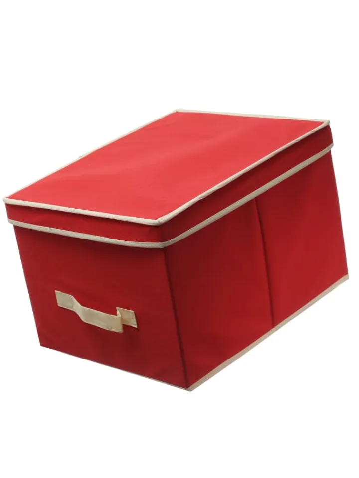 MARELIDA Weihnachtsschmuck<Aufbewahrungsbox für 24 Christbaumkugeln in rot
