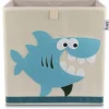 Lifeney Kisten & Körbe<Aufbewahrungsbox "Hai" in Beige/ Türkis - (B)33 x (H)33 x (T)33 cm