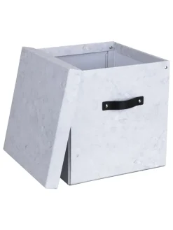 BigsoBox Kisten & Körbe<Aufbewahrungsbox "Logan" in Grau - (B)31,5 x (H)31 x (T)31,5