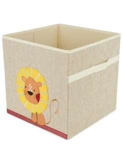 Bieco Spielwaren Kisten & Körbe<Aufbewahrungsbox "Löwe" in Beige - (B)33 x (H)33 x (T)33 cm