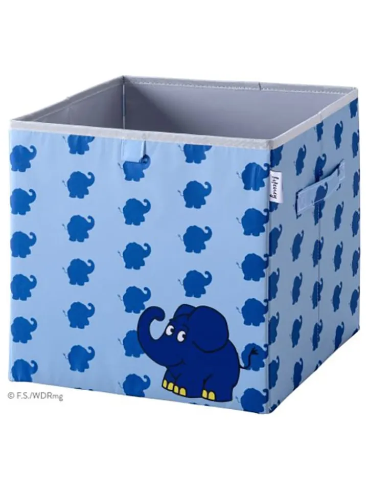 Lifeney Kisten & Körbe<Aufbewahrungsbox "Maus" in Blau - (B)30 x (H)30 x (T)30 cm