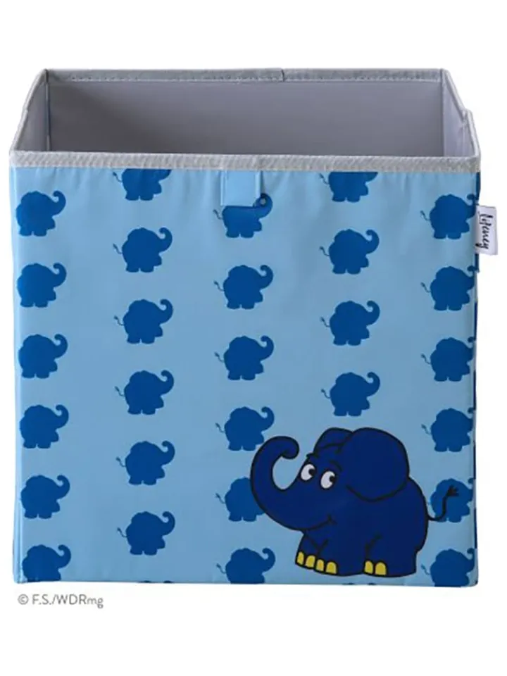 Lifeney Kisten & Körbe<Aufbewahrungsbox "Maus" in Blau - (B)30 x (H)30 x (T)30 cm