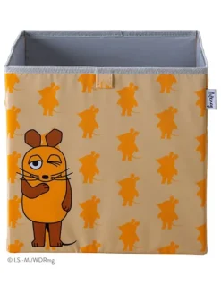 Lifeney Kisten & Körbe<Aufbewahrungsbox "Maus" in Orange - (B)30 x (H)30 x (T)30 cm