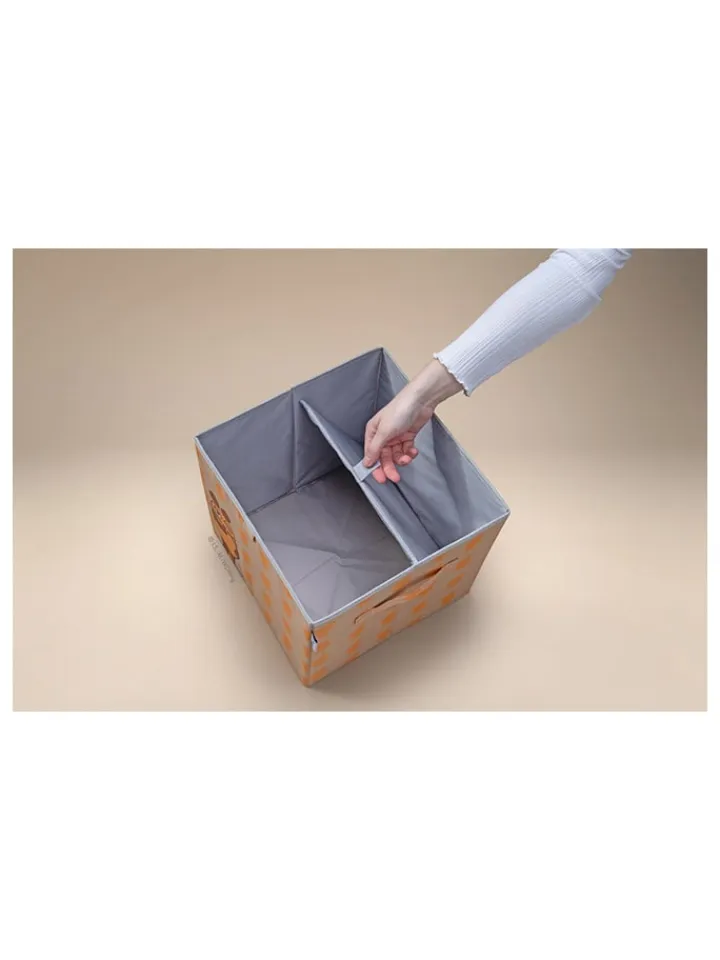 Lifeney Kisten & Körbe<Aufbewahrungsbox "Maus" in Orange - (B)30 x (H)30 x (T)30 cm