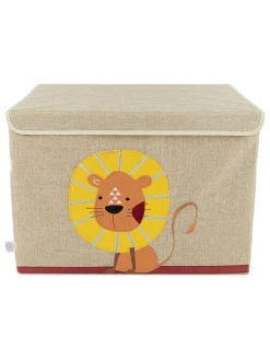 Bieco Spielwaren Kisten & Körbe<Aufbewahrungsbox mit Deckel "Löwe" in Beige - (B)51 x (H)36 x (T)36 cm