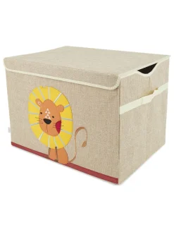 Bieco Spielwaren Kisten & Körbe<Aufbewahrungsbox mit Deckel "Löwe" in Beige - (B)51 x (H)36 x (T)36 cm