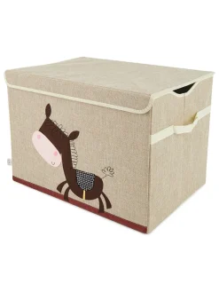 Bieco Spielwaren Kisten & Körbe<Aufbewahrungsbox mit Deckel "Esel" in Beige - (B)51 x (H)36 x (T)36 cm
