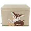 Bieco Spielwaren Kisten & Körbe<Aufbewahrungsbox mit Deckel "Rehe" in Beige - (B)51 x (H)36 x (T)36 cm