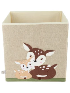 Bieco Spielwaren Kisten & Körbe<Aufbewahrungsbox "Rehe" in Beige - (B)33 x (H)33 x (T)33 cm