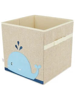 Bieco Spielwaren Kisten & Körbe<Aufbewahrungsbox "Wal" in Beige - (B)33 x (H)33 x (T)33 cm