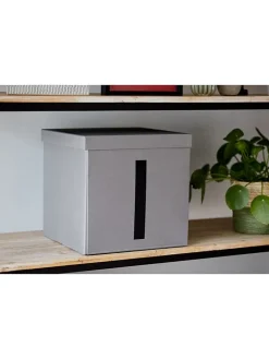 STORE IT Kisten & Körbe<Aufbewahrungskiste "I" in Grau - (B)30 x (H)30 x (T)30 cm