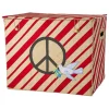 Rice Kisten & Körbe<Aufbewahrungskiste in Rot/ Beige - (B)41 x (H)52 x (T)37 cm
