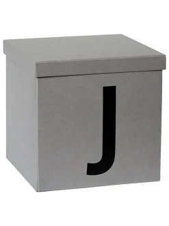 STORE IT Kisten & Körbe<Aufbewahrungskiste "J" in Grau - (B)30 x (H)30 x (T)30 cm