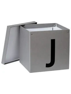 STORE IT Kisten & Körbe<Aufbewahrungskiste "J" in Grau - (B)30 x (H)30 x (T)30 cm