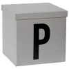 STORE IT Kisten & Körbe<Aufbewahrungskiste "P" in Grau - (B)30 x (H)30 x (T)30 cm
