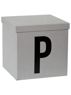 STORE IT Kisten & Körbe<Aufbewahrungskiste "P" in Grau - (B)30 x (H)30 x (T)30 cm