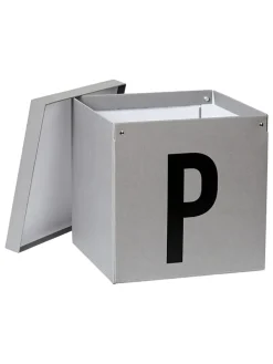 STORE IT Kisten & Körbe<Aufbewahrungskiste "P" in Grau - (B)30 x (H)30 x (T)30 cm