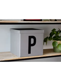 STORE IT Kisten & Körbe<Aufbewahrungskiste "P" in Grau - (B)30 x (H)30 x (T)30 cm