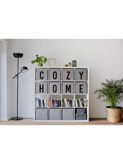 STORE IT Kisten & Körbe<Aufbewahrungskiste "P" in Grau - (B)30 x (H)30 x (T)30 cm