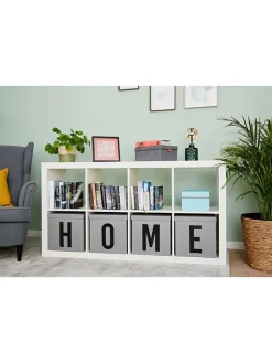 STORE IT Kisten & Körbe<Aufbewahrungskiste "P" in Grau - (B)30 x (H)30 x (T)30 cm