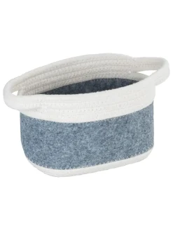 Wenko Kisten & Körbe<Aufbewahrungskorb "Bea" in Grau - (B)18 x (H)13 x (T)12 cm
