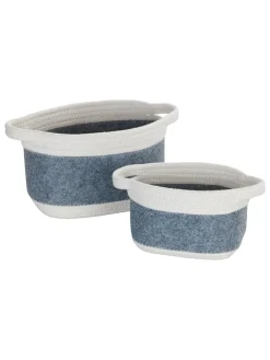 Wenko Kisten & Körbe<Aufbewahrungskorb "Bea" in Grau - (B)18 x (H)13 x (T)12 cm