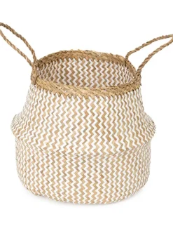 Compactor Kisten & Körbe<Aufbewahrungskorb "Belly" in Beige/ Weiß - (B)35 x (H)35 x (T)32 cm
