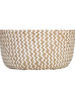 Compactor Kisten & Körbe<Aufbewahrungskorb "Belly" in Beige/ Weiß - (B)35 x (H)35 x (T)32 cm