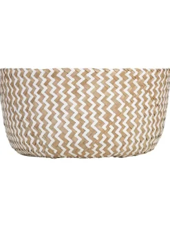 Compactor Kisten & Körbe<Aufbewahrungskorb "Belly" in Beige/ Weiß - (B)35 x (H)35 x (T)32 cm