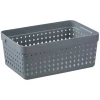 NHG Kisten & Körbe<Aufbewahrungskorb in Grau - (B)23,8 x (H)10 x (T)15,8 cm