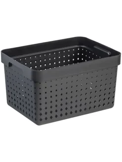NHG Kisten & Körbe<Aufbewahrungskorb in Grau - (B)26,8 x (H)20,9 x (T)35,7 cm
