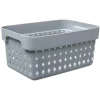 NHG Kisten & Körbe<Aufbewahrungskorb in Grau - (B)18 x (H)12,6 x (T)26 cm