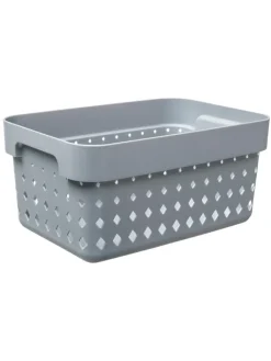 NHG Kisten & Körbe<Aufbewahrungskorb in Grau - (B)18 x (H)12,6 x (T)26 cm