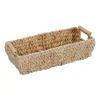 relaxdays Kisten & Körbe<Aufbewahrungskorb in Natur - (B)43 x (H)13,5 x (T)19 cm