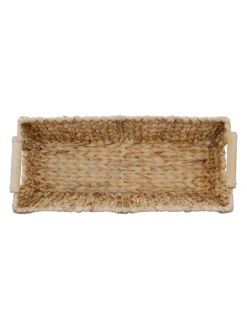 relaxdays Kisten & Körbe<Aufbewahrungskorb in Natur - (B)43 x (H)13,5 x (T)19 cm