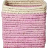 Rice Kisten & Körbe<Aufbewahrungskorb in Rosa - (B)20 x (H)20 x (T)20 cm