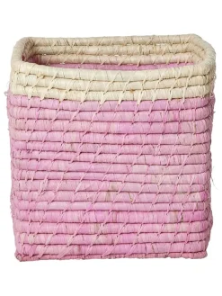 Rice Kisten & Körbe<Aufbewahrungskorb in Rosa - (B)20 x (H)20 x (T)20 cm