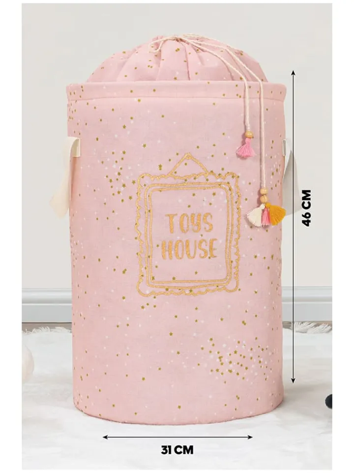 Scandinavia Concept Kisten & Körbe<Aufbewahrungskorb "KALS-04270" in Rosa - (H)46 x Ø 31 cm