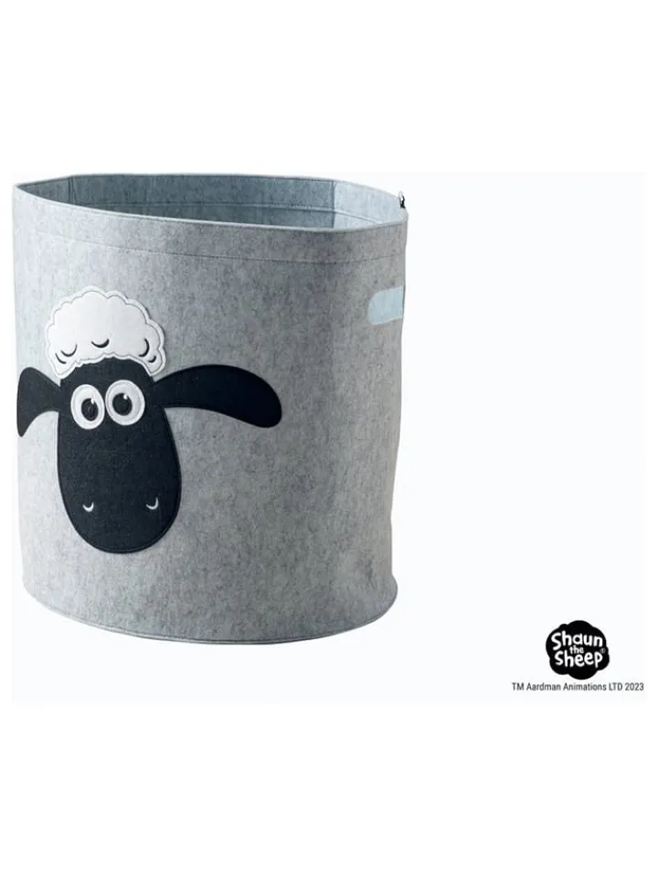 Fackelmann Kisten & Körbe<Aufbewahrungskorb "Shaun" in Grau - (H)46 x Ø 43 cm