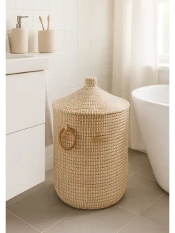 kobolo Kisten & Körbe<Aufbewahrungskorb WOMAWHITE in Beige