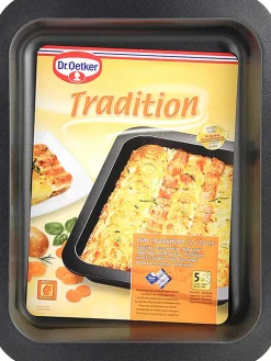 Dr. Oetker Kochgeschirr<Auflaufform "Tradition" in Schwarz - (B)28 x (T)22 cm