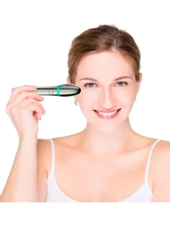 DAM Pflege & Gesundheit<Augenmassagegerät in Weiß/ Silber