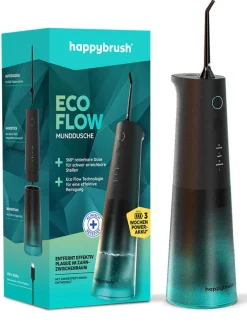 happybrush Technik|Zahn & Mundpflege<Austauschbare Düsen "ECO Flow" in Schwarz