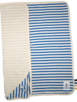 ebbe Wohndecken & Plaids<Babydecke "Sincere" in Blau/ Weiß - (L)80 x (B)80 cm