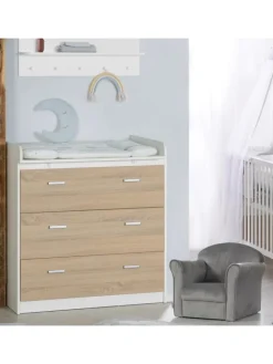 roba Möbel-Sets<Babymöbel Set Gabriella 2-tlg. Bicolor mit Bett & Wickelkommode