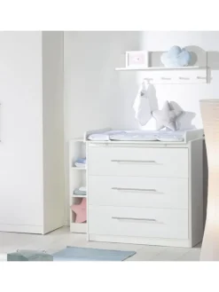 roba Möbel-Sets<Babyzimmer Set Maren Weiß mit Bett & Kommode mit 3 Schubladen