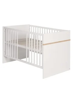 roba Möbel-Sets<Babyzimmer Set Pia 2-tlg. Weiß/Sanremo Eiche mit Bett & Kommode